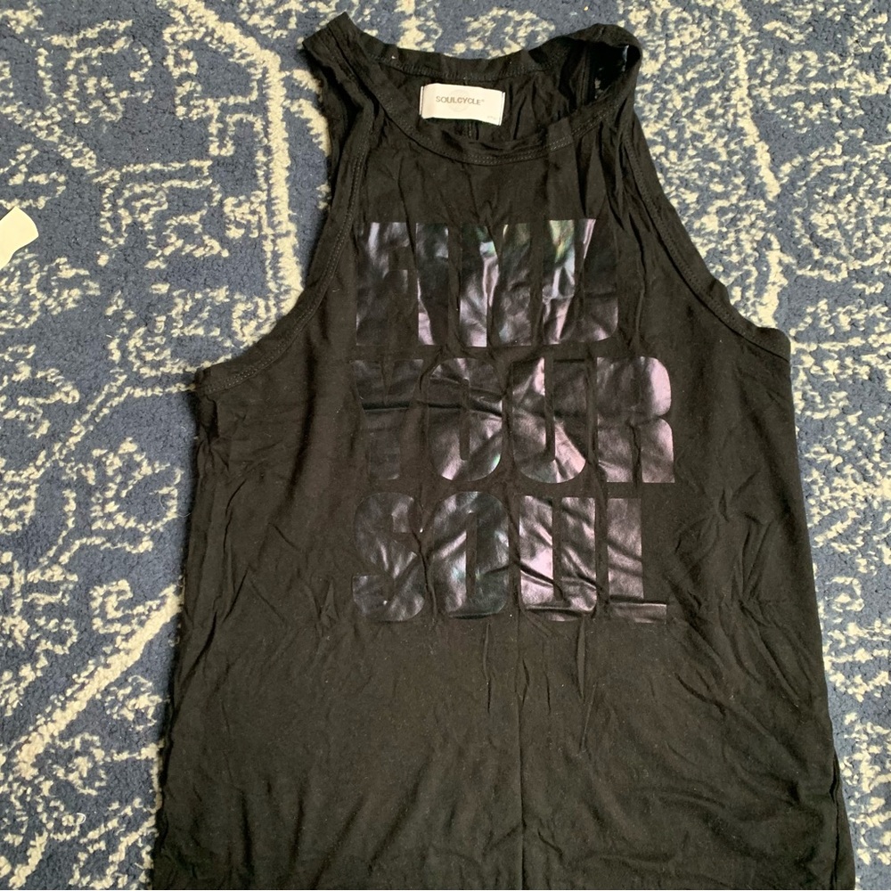 Black on black Find Your Soul Tank